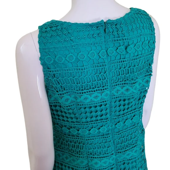 green lace shift dress 12P by Jessica Howard - Picture 4 of 6